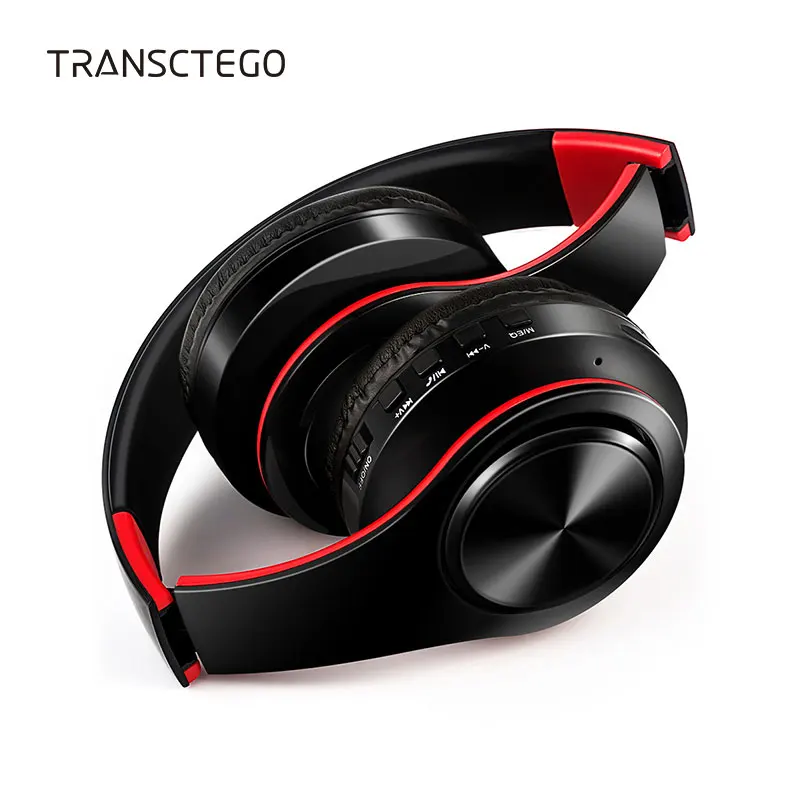 Bluetooth наушники TRANSCTEGO Беспроводная стереогарнитура 4 1 FM радио TF карта для
