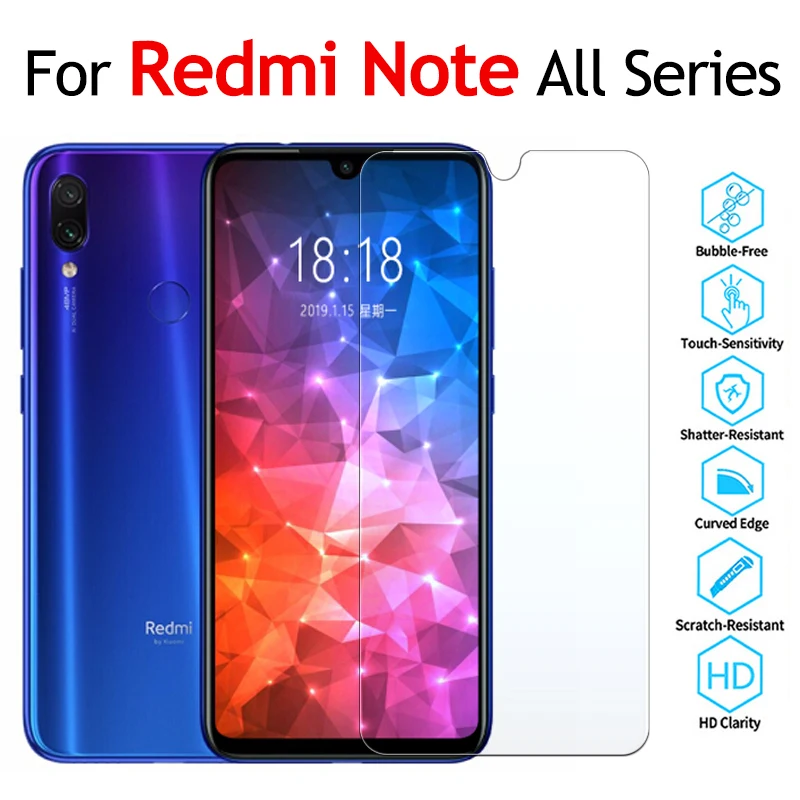 С уровнем твердости 9 H Стекло пленка для xiomi Redmi Note 7 6 5 Pro закаленное стекло Xiaomi 4 3 4X