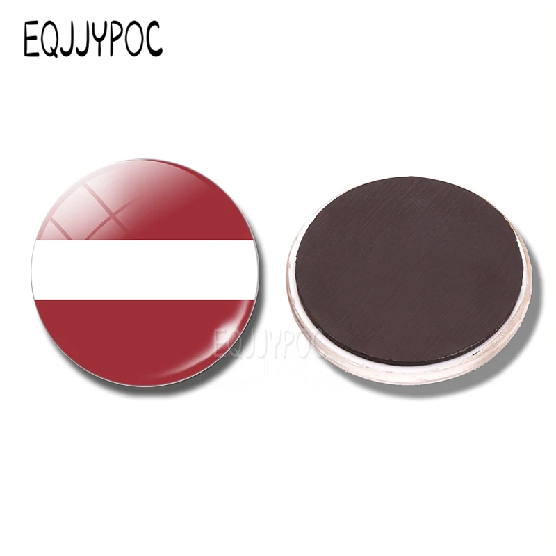 

Latvia Flag Fridge Magnet Riga Daugavpils Liepoja Ventspilis Jurmala Glass Magnetic Refrigerator Stickers Note Holder Home Decor