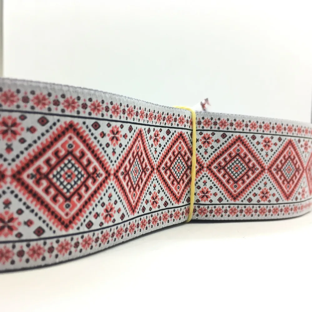 

1-1/2'' 38mm Ethic Pattern European Jacquard Ribbon