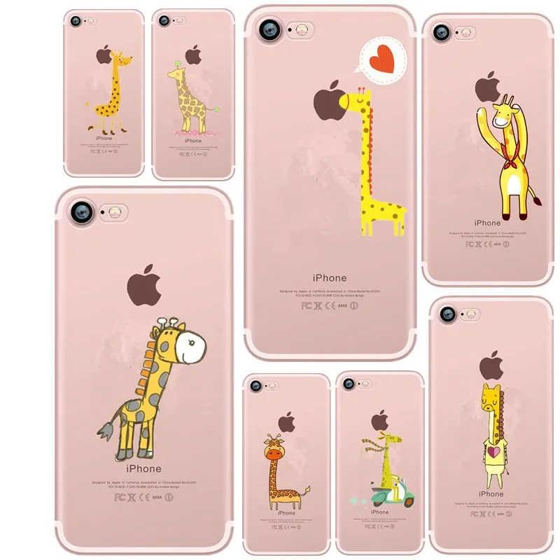 

Coque for iphone 8 8 plus Soft TPU Silicon Transparent Thin Case for iphone X 6s 6 7 7 plus 5s 5 SE XS Cute Aniaml Cover