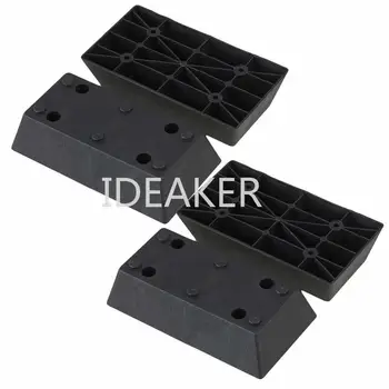

4PCS Plastic Black Furniture Legs Table Cabinet Sofa Bed Feet 163x86x40mm