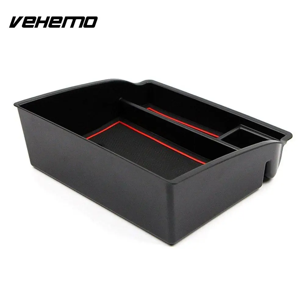 

Vehemo Interior Auto Armrest Storage Box Armrest Storage Box Card Slot Car Armrest Storage Box Neat for Toyota Hilux 2015-2018