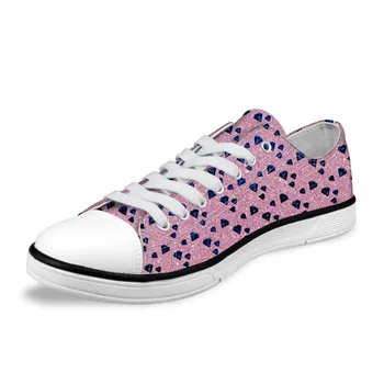 

NOISYDESINGS Spring Men Flats Classic Canvas Shoes Black Diamond Printed Lightweight shose Men's Sneakers Lace up Shoes Boys