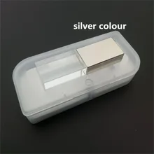 Hot sale Transparent glass usb 2.0 custom logo led light crystal usb flash drive pen drive 4GB 8GB 16GB 32GB