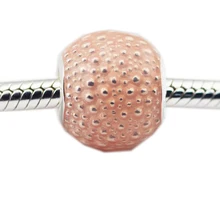 Подходит Pandora Подвески браслет стерлингового серебра 925 пробы розовый очарование бусины для изготовления ювелирных изделий kralen