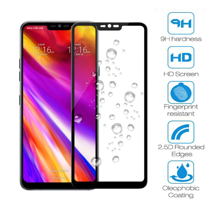 Защитная пленка для экрана из закаленного стекла LG V50 V40 G8 K40 K9 K10 G6 G7 V30 Plus K8 K11 2018 K50