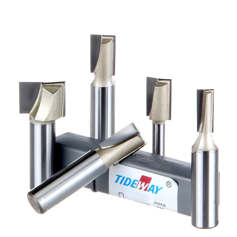 Straight Router Bits Slotted Knife Metric Flute Straight Bit 1/4*6.47mm