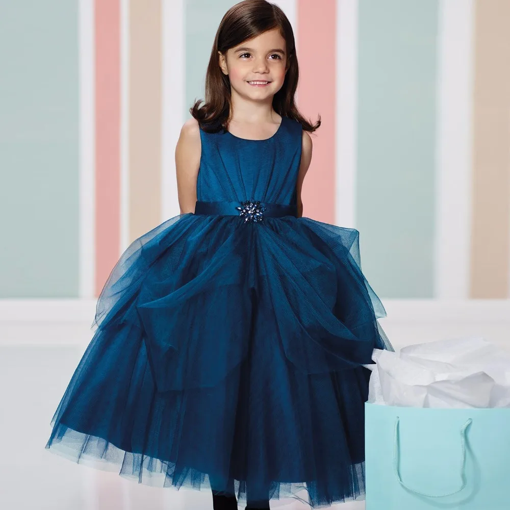 Flower Girl Dresses Navy Blue Sash Pemerintah Kota Ambon