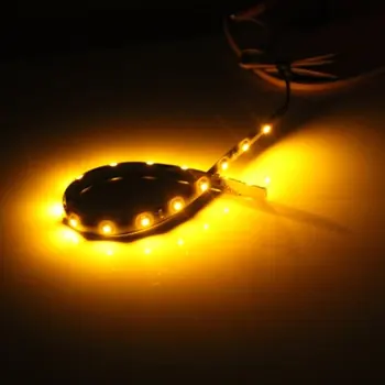 

30cm 15 Neon Flexible Waterproof Orange LED Strip Bar Light Car Motor Truck