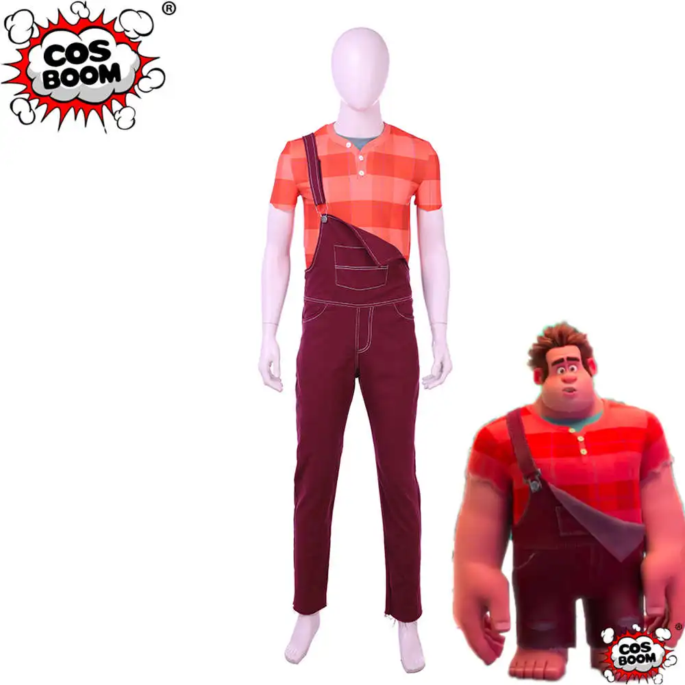 

COSBOOM Wreck-It Ralph Cosplay Costume Ralph Breaks the Internet Wreck-It Ralph 2 Ralph Men's Halloween Cosplay Costume