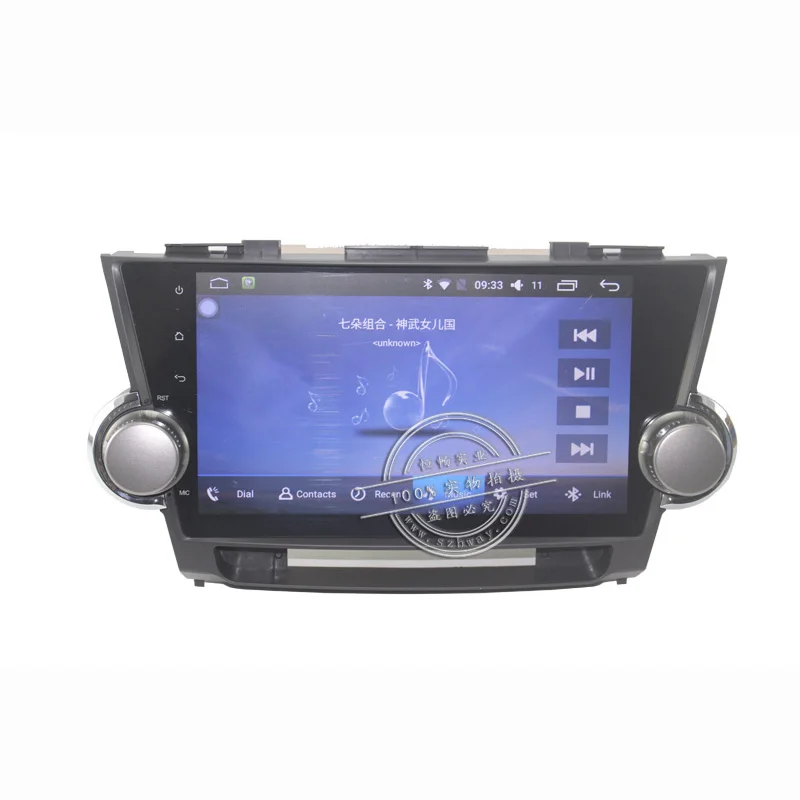 Cheap Bway 10.2"Car radio for Toyota Highlander Kluger 2008 2009 2010 2011 2012 Quadcore Android 7.0 car dvd player with 1 G RAM 16G 19
