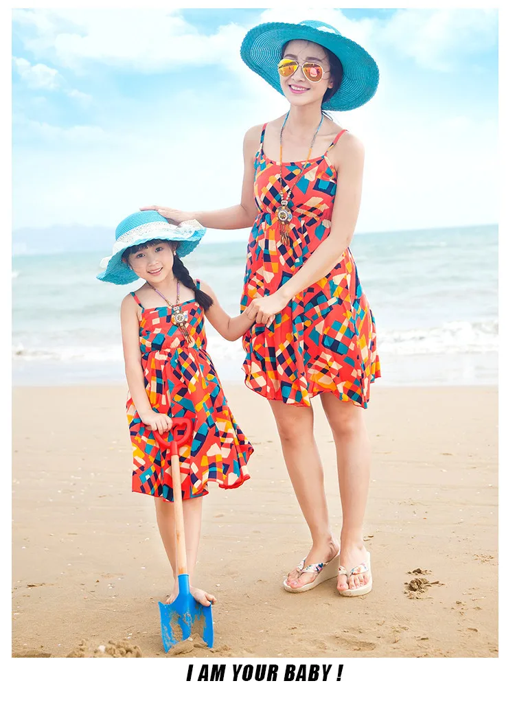 DB23584 mother and daughter dress-11