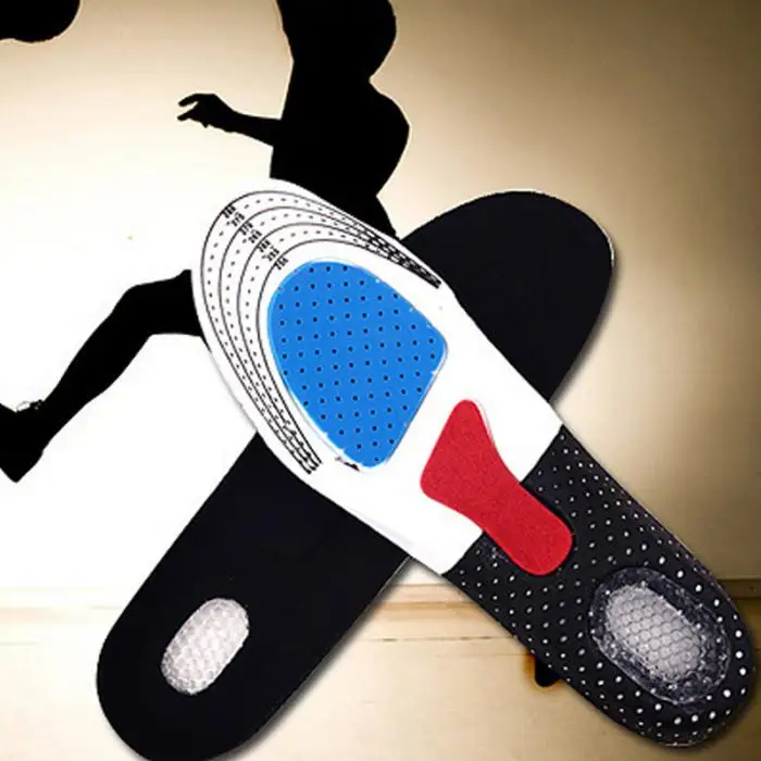 1 пара Мужская ортопедических Arch Поддержка спортивной обуви Pad Бег гель Стельки вставить Подушки для Для мужчин Для женщин Уход за ногами h7jp