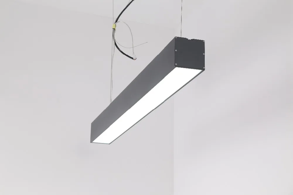 Custo de Transporte Conduziu a Luz do Pendente Emissor de Luz do Escritório o Custo de Transporte Livre Linear Diodo Suspenso Levou Luz Linear 600 e 900 e 1200 e 1500mm 6 Luzes LED p bar