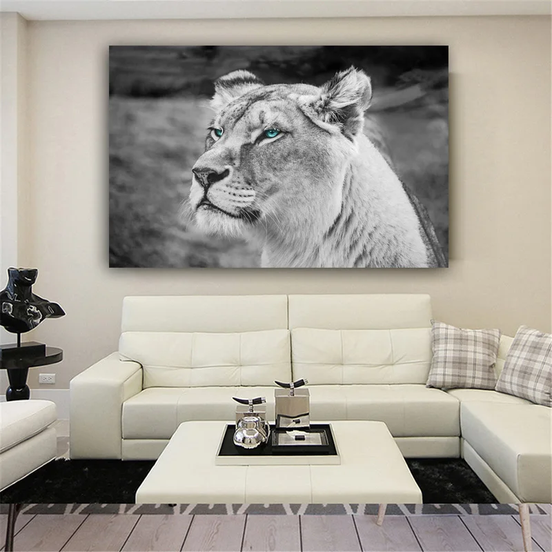 

RELIABLI ART Poster Lion Animal Pictures Cuadros Quadro Canvas Painting Wall Art For Living Room Posters And Prints No Frame