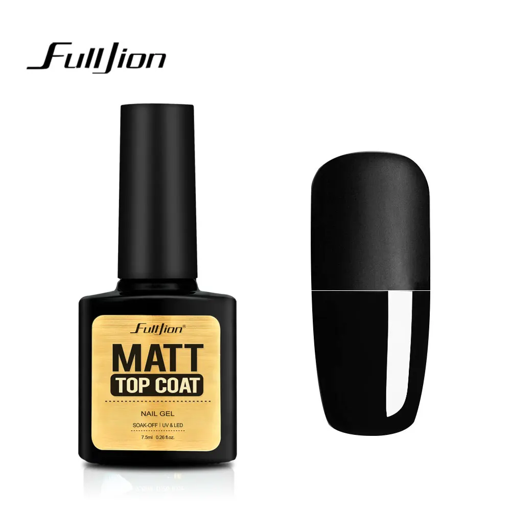 Fulljion матовое верхнее Базовое покрытие прозрачный лак для ногтей Vernis
