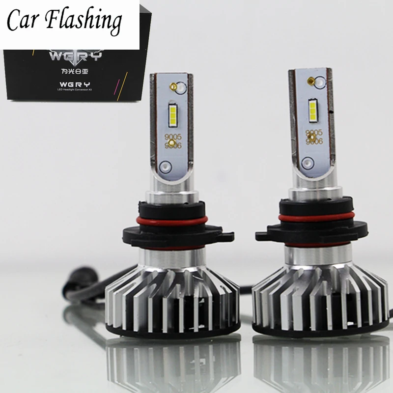 Buy Car Flashing Super Bright 9006 Car LED Headlight Kit H4 Hi/Lo H1 H7 9005