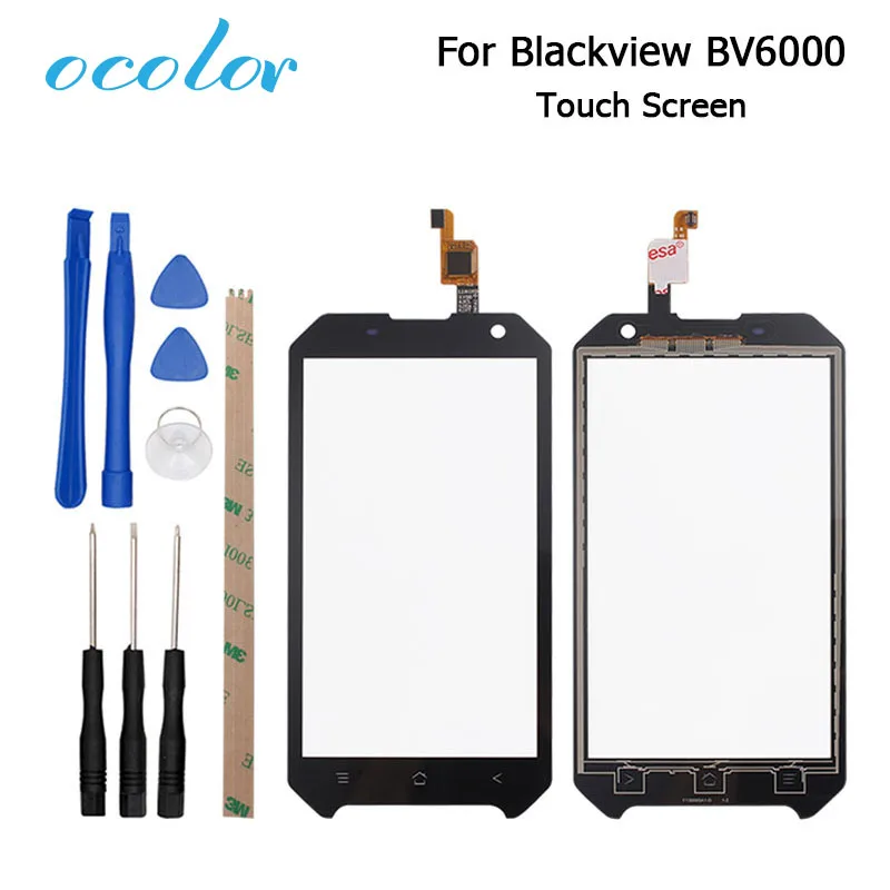 

ocolor 4.7inch For Blackview BV6000 BV6000S Touch Screen 100% Original Touch Panel Perfect Repair Parts With Tools+Adhesive