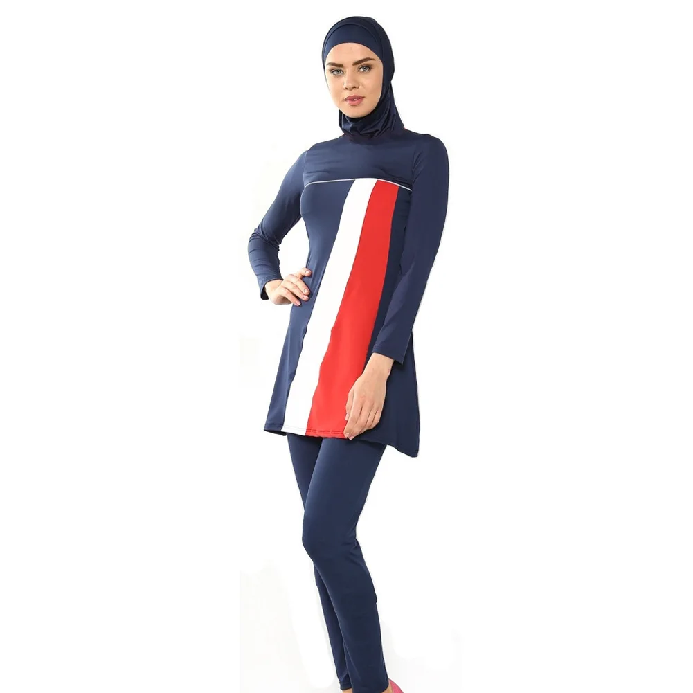 Women muslim swimsuit wear hijab  ladies beach three-piece swimming suit full cover for Islamic  women plus size 4XL,5XL,6XL
