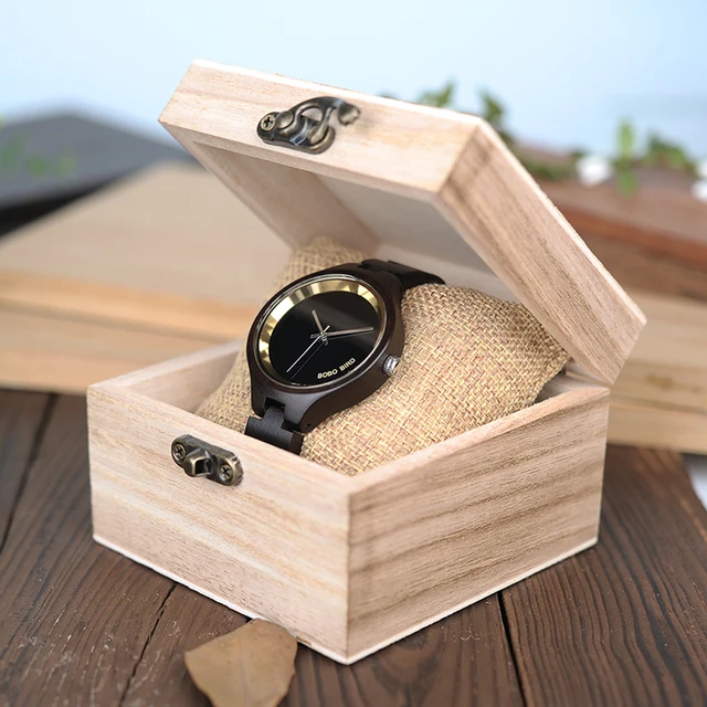 Women Watches BOBO BIRD Elegant Simple Dial Wooden Band Clock Female Fashion Quartz Wristwatch With Wooden Gift Box reloj mujer 6