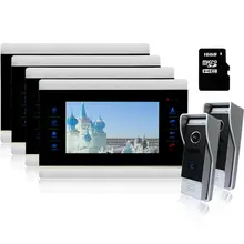 Homefong Electric lock Wired 7 Video font b Door b font Phone Intercom Monitor System Doorbell