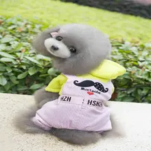 The New Pets Style clothes Winter Pet Clothes For Dogs Clothes Pet Small Moustache Pattern Four Leg Pants Suit All Pets Cats