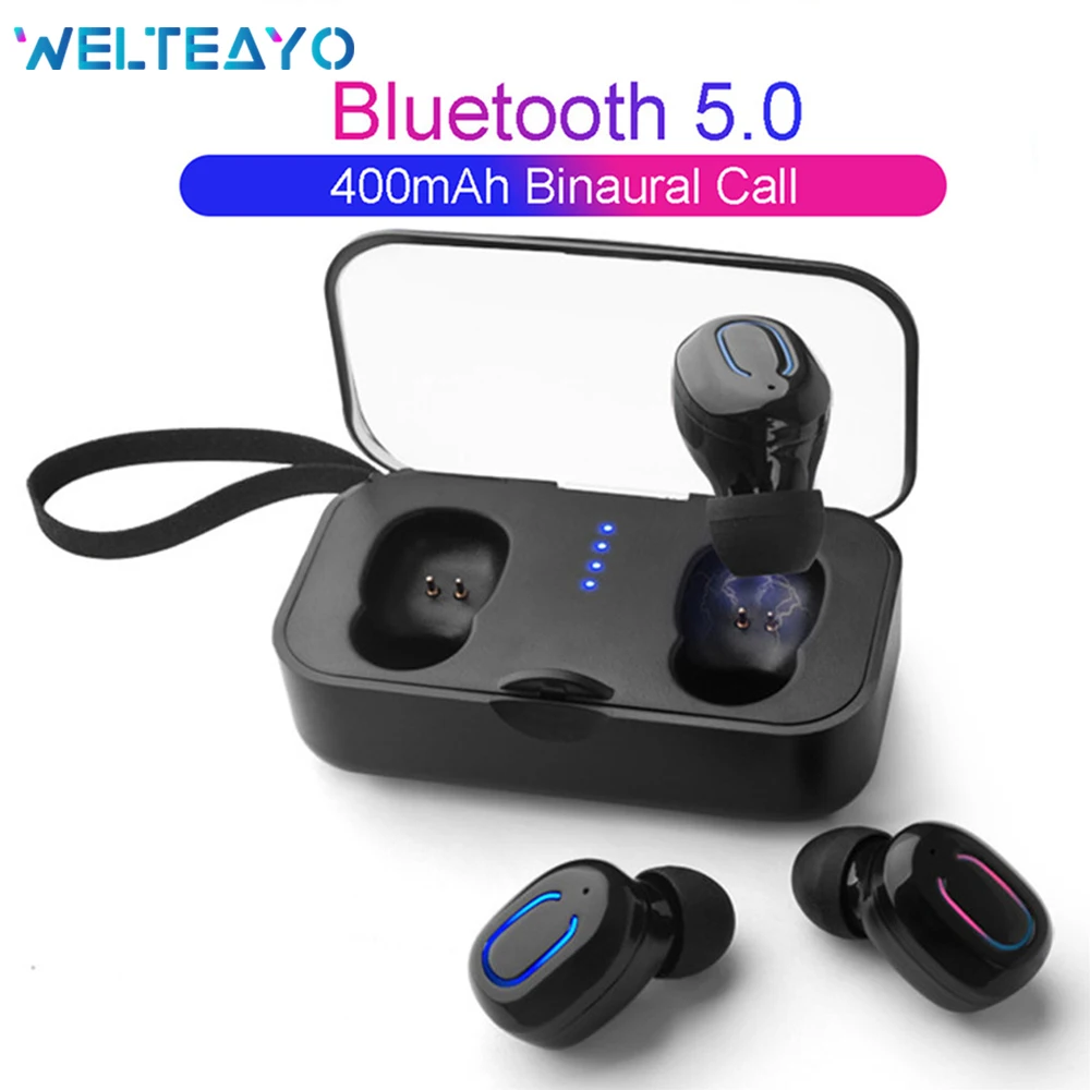 

TWS 5.0 Bluetooth Earphone Wireless Headphones Earbuds With Mic Sport Mini Bluetooth Headsets Wireless Earphones For All Phones