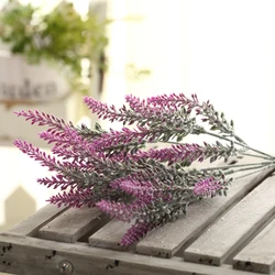 Lavender Artificial Flower Arrangement for Home and Garden Decor, Christmas and Photo Props, Romantic Decorative Touch, Wholesale Option Available (PURPLE)