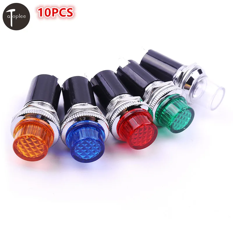 10PCS AC220V 10W DH16 HS LED Signal Light Indicator Light Red Green