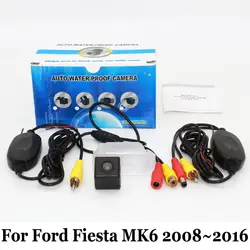 Для Ford Fiesta MK6 2008 ~ 2016/RCA AUX проводного или Беспроводной/CCD Ночное видение/HD широкоугольный объектив угол/заднего вида Камера