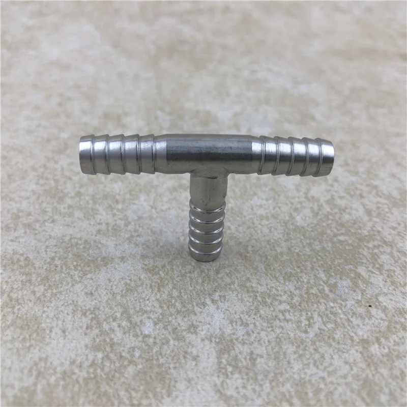 

Hose Splicer Type Tee Shaped Fitting ,Stainless steel T-Shaped Hose Barbed Fitting With 8mm Beer Hose Home Brewing