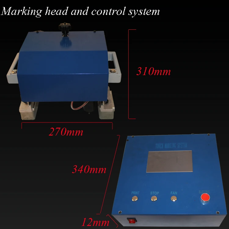 140x80 мм Промышленная Электрическая переносная маркировочная машина для штамповки вин чисел