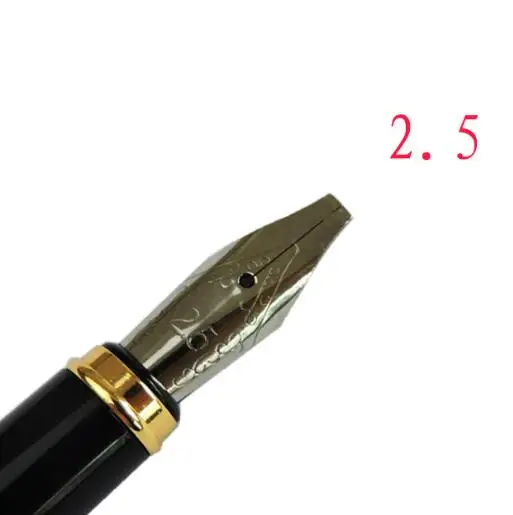 Italic перьевая художественная авторучка, черная ручка для каллиграфии, ширина линии от 1,1 мм до 3,0 мм - Цвет: d