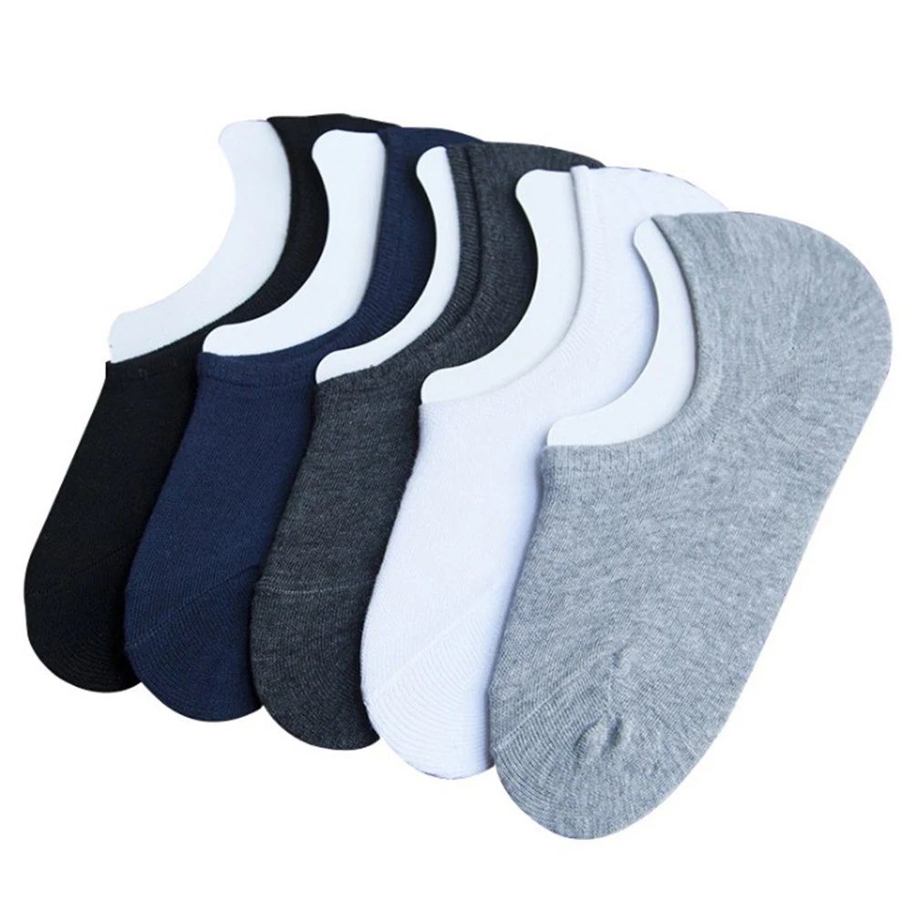 

1 Pair Fashion Women Cotton Socks Solid Boat Socks Summer Silicone Non-slip Invisible Low Cut Socks Black Ankle Socks Calcetines