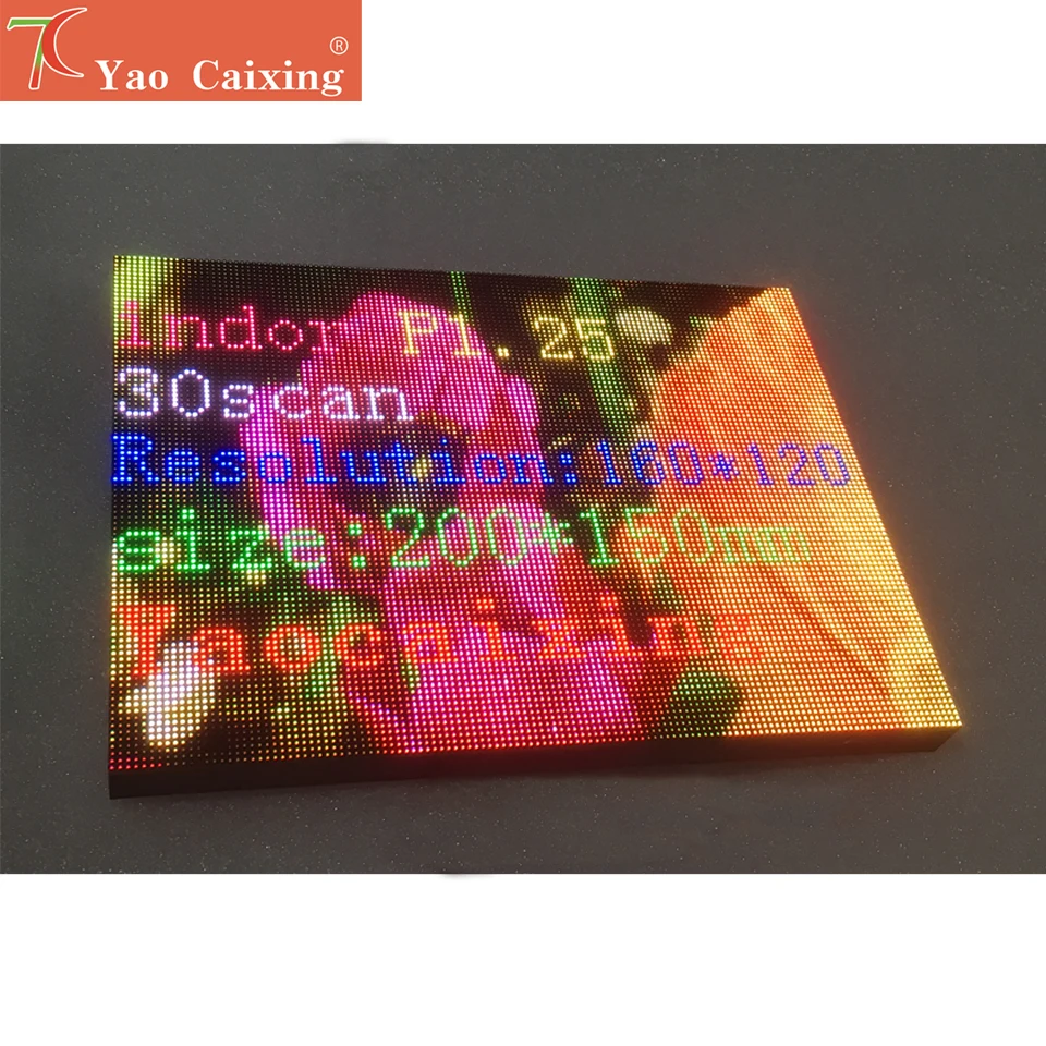 

Yao Caixing ali express smd indoor P2.5 led matrix smallest pixels panels display screen