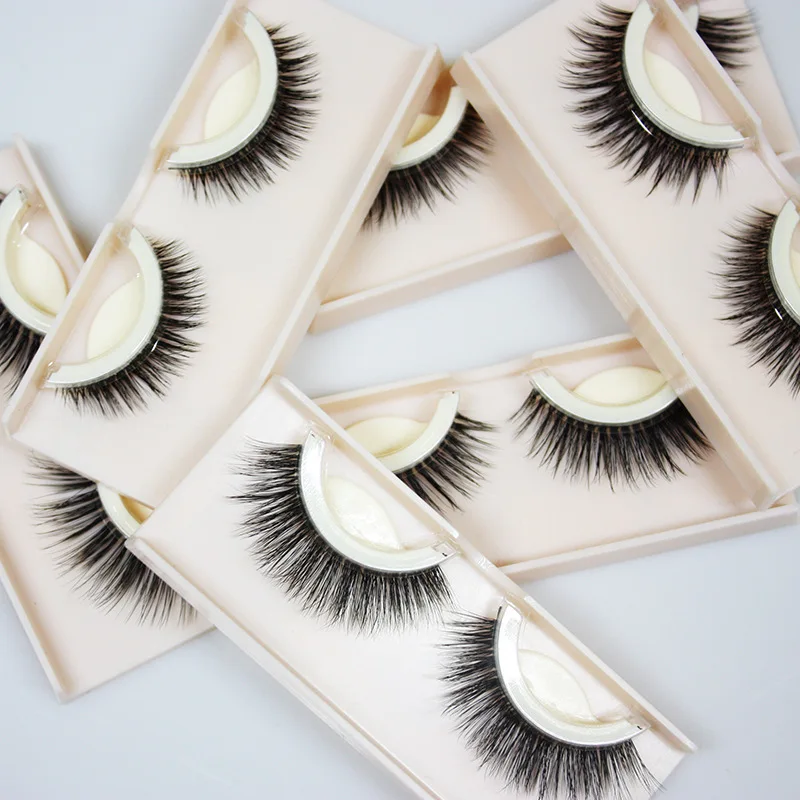 

1.5mm Mink Eyelashes Natural False Eyelashes Dramatic 3D Mink Lashes Long Lasting Eye Lashes Make Up Fake Eyelashes