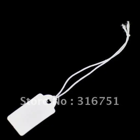 

Free Shipping 200pcs String Price Label Paper Pricing Tags 22x13mm(w00908)