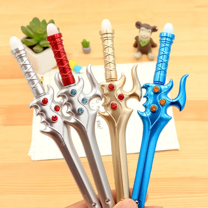 

12PCS kids birthday party favor sword design gel pen boy party gift baby shower favor souvenir
