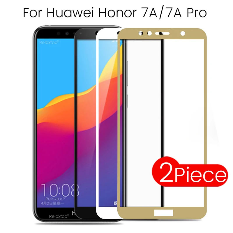 

2pcs/lot glass on honor 7a pro temper glass for huawei honor 7a 7apro a7 a7pro glas honor7a honor7apro safety film cover honar