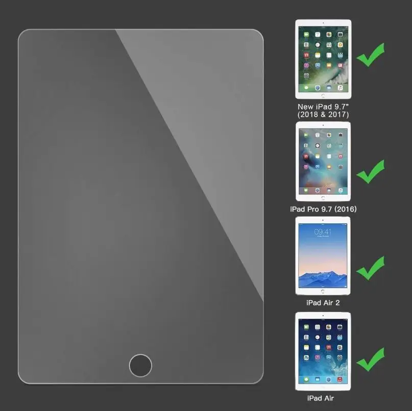20 шт. закаленное стекло для ipad 2 3 4 5 6 air mini 1 pro защита экрана Защитная стеклянная