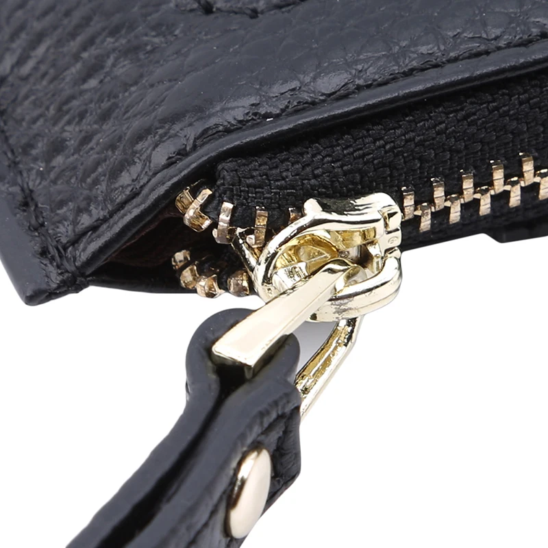 senhoras zíper moeda bolso cartão carteira pequena bolsa casual chaveiro 5 cores