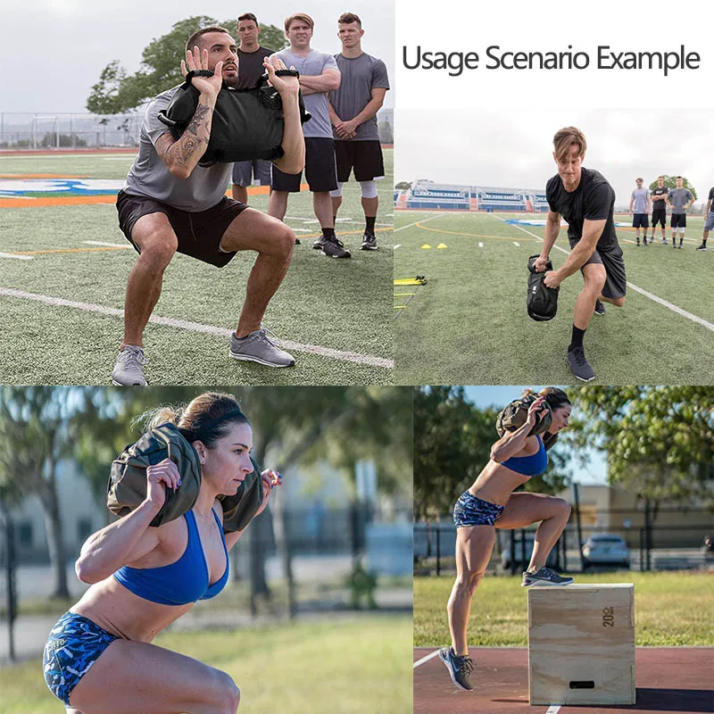 TOOGOO Weight Sandbag Boxing Fitness Workout Multi-Functional Training Sand Bag High Intensity Exercises Power Bag 5Kg