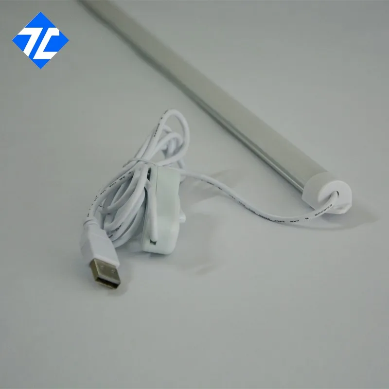 Бесплатная доставка 1 шт DC5V 30 см led жесткий бар с 5 м USB вкл/выкл переключатель