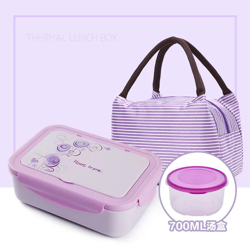 

Food Grade PP Lunch Box Microwave Heating Lunch Box With Tableware Lunch Box Bag Kids Food Storage Box Cartoon Picnic Lucnhbox