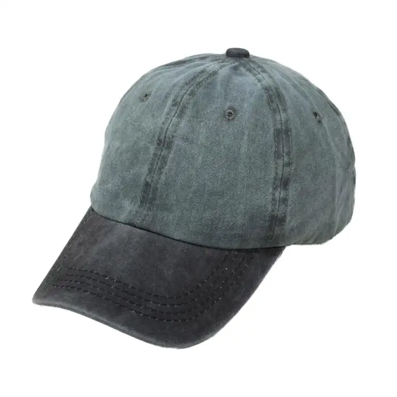 9 смешанных цветов вымытые джинсовые кепки Snapback осенне Летняя мужская и женская