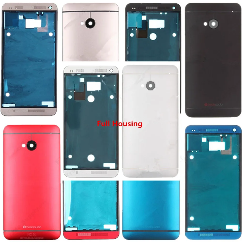 

For HTC One M8 Full Housing Front housing and Battery Door Replacement!!