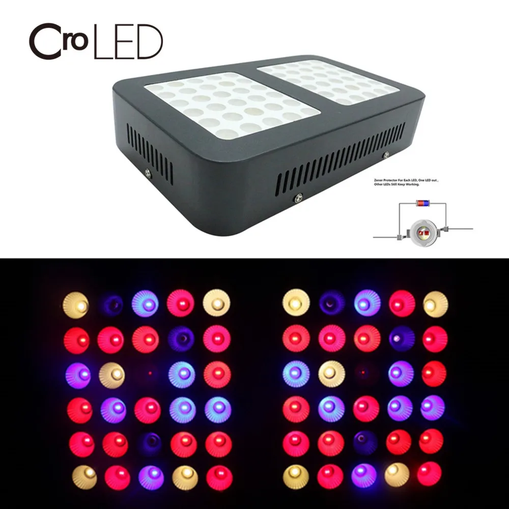 

CroLED LED Grow Light 600W Full Spectrum Hydroponic For Indoor Greenhouse Grow Tent Plants Grow 60LEDs Light