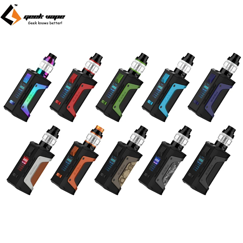 Оригинальный набор Geekvape Aegis Legend боксмод вейп 200 Вт с сеткой Aero sub ohm tank электронных