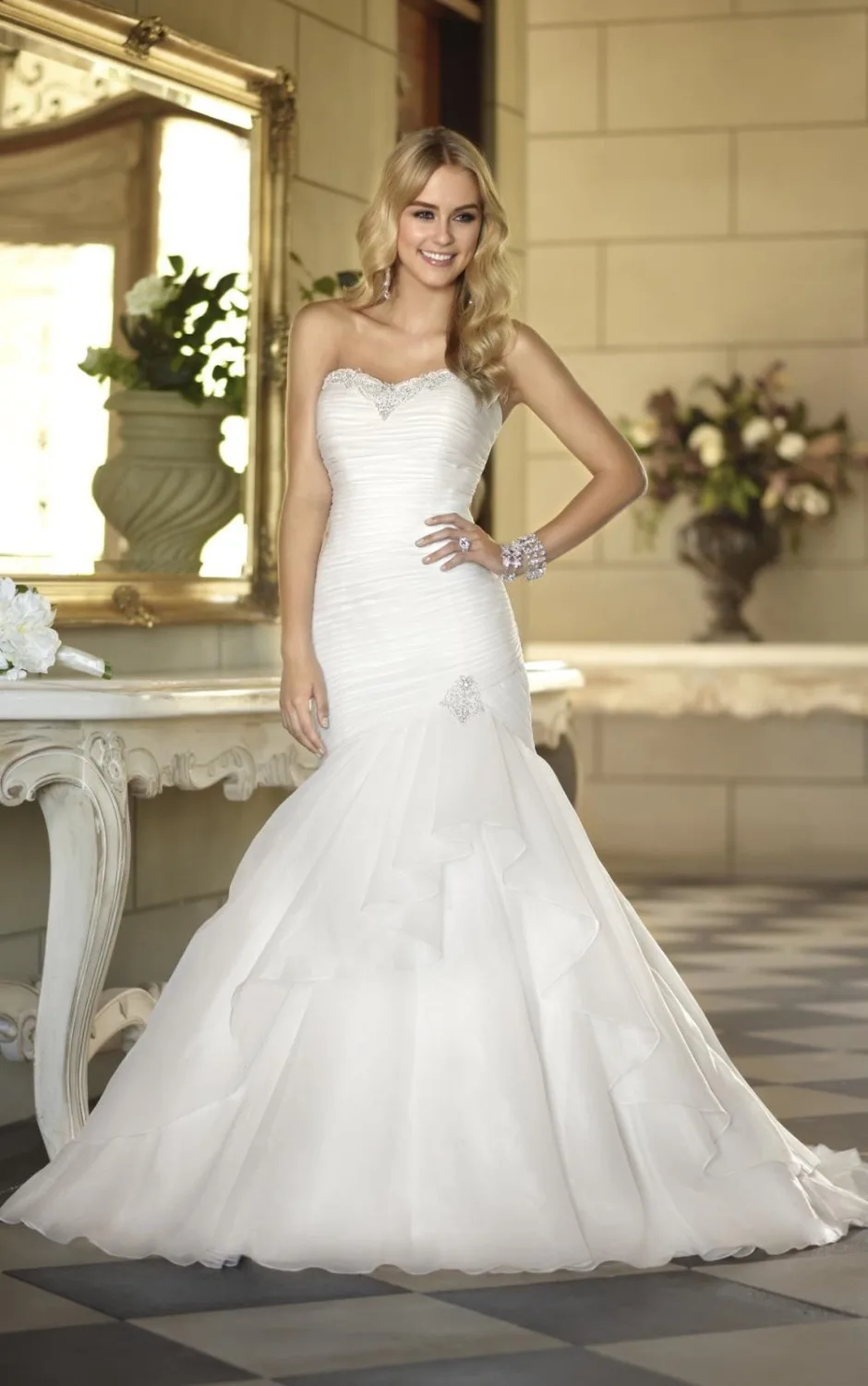 Handmade Hot Sale explosion models mermaid wedding dress ...